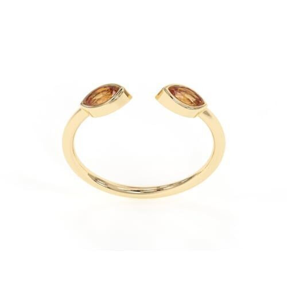 6226 Citrine Rings, 18K Gold Rings Teen Girls That Don't Tarnish - Real 925